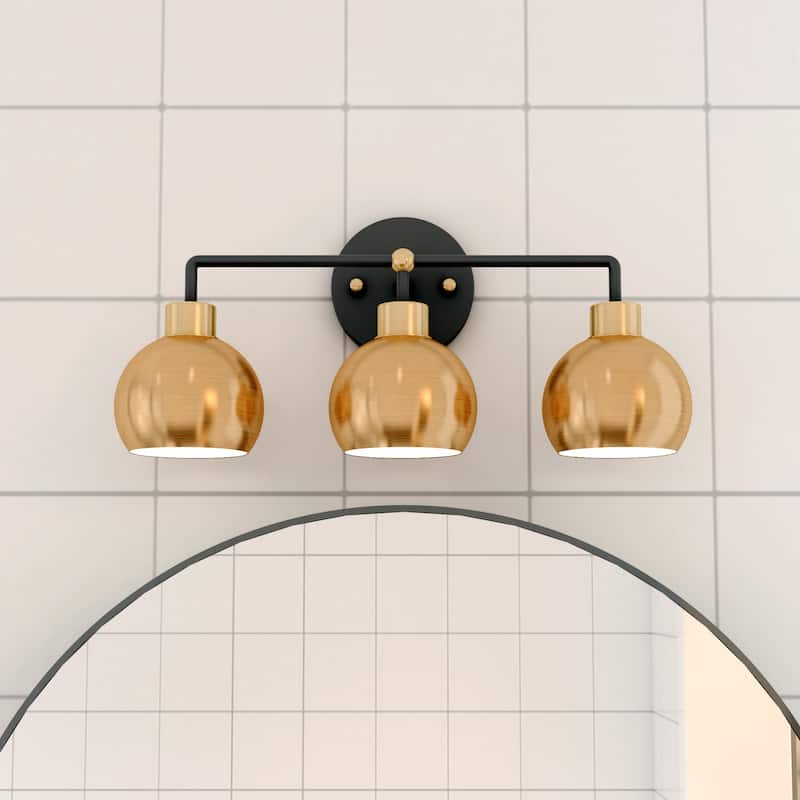 OROMA HOME Hannes 3-Light Dome Bathroom Vanity Light - N/A
