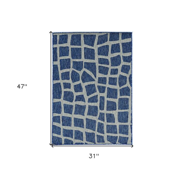 Alfix Artistic Abstract Weather Resistant Current & Stylish Outdoor Rug
