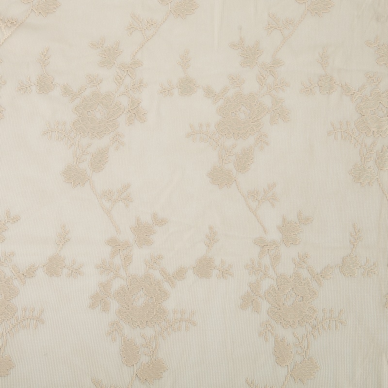 No. 918 Alison Floral Lace Sheer Rod Pocket Kitchen Curtain Swag/Tier Pair