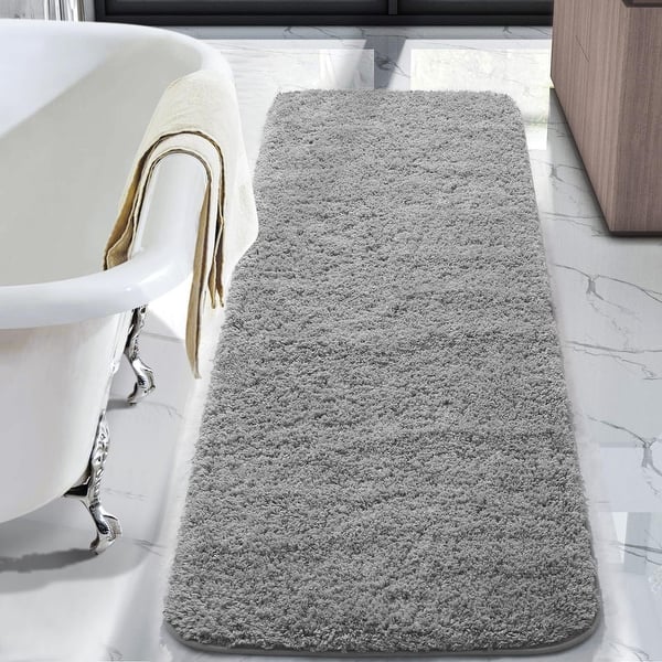 Bathroom Rug Runner 24x70 Inch, Soft Thick Absorbent Microfiber Bath ...