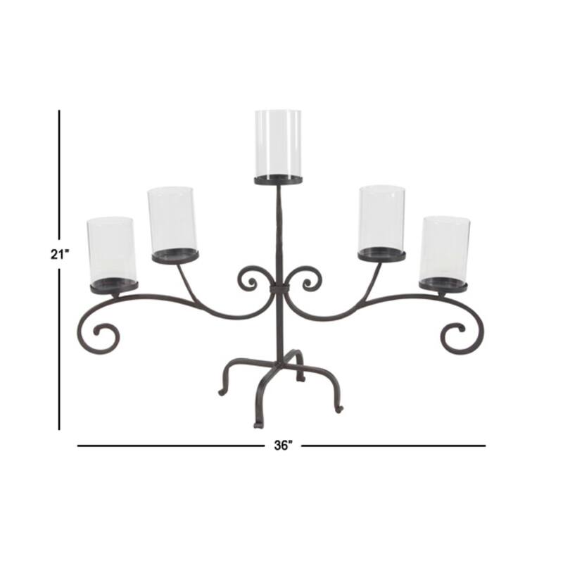 Black Iron Country Cottage Candelabra 21 x 36 x 13