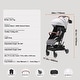 preview thumbnail 11 of 28, Carbon Steel Foldable Stroller with Recline and Footrest - 28” L x 17.3” W x 42.1” H