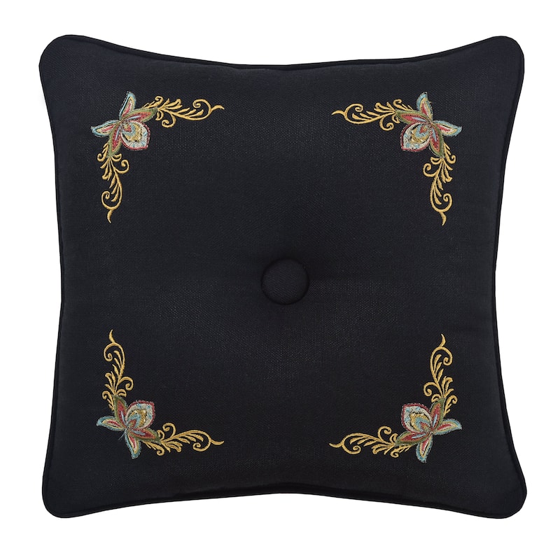 Five Queens Court Stefania 16" Square Decorative Throw Pillow