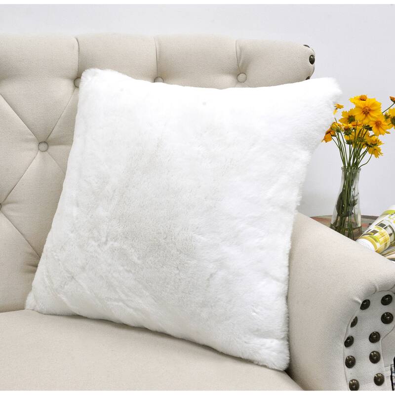 Serenta Heavy Fauxfur Pillow Shell 2 PC Set, 20''x20''