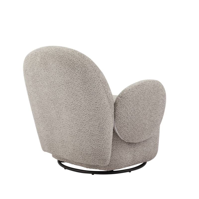 Fabric Swivel Accent Chair with 360° Rotation Modern Lounge Chair (260lb Capacity)