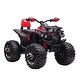 preview thumbnail 1 of 5, 12V Kids ATV Ride-On Toy Car, Music, Headlights, Red 2-4 Years - Assembly Required - Red