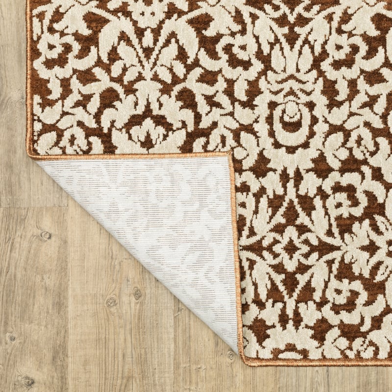 Style Haven Ingram Two-Tone Oriental Rust/ Beige Area Rug