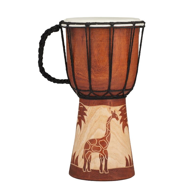 Djembe Drum Inspired Bohemian Sculpture