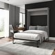 preview thumbnail 1 of 21, Versatile 64W Full Murphy Bed by Bestar Platinum Gray
