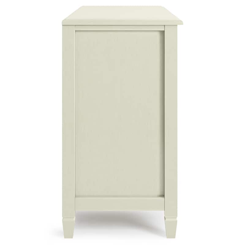 WYNDENHALL Hampshire SOLID WOOD 46 inch Wide Traditional Low Storage Cabinet - 46"w x 17"d x 31" h