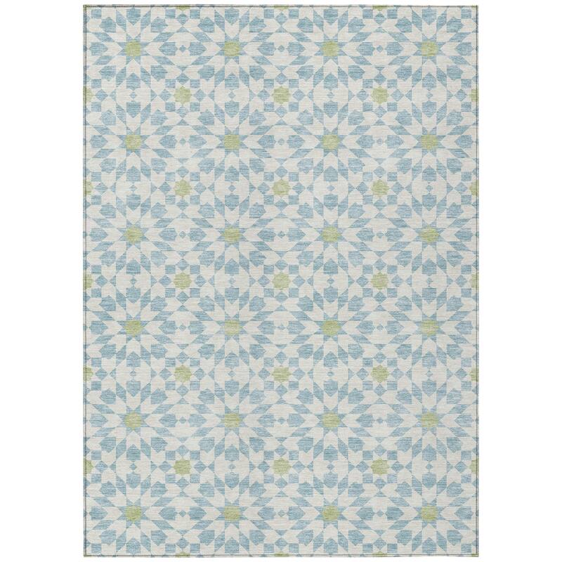 Machine Washable Indoor/ Outdoor Chantille Modern Boho Rug