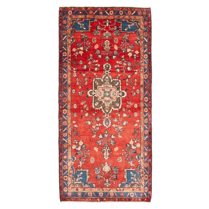 ECARPETGALLERY Hand-knotted Andelz Red Wool Rug - 3'1 x 6'8