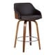 preview thumbnail 14 of 13, Alec Upholstered Wood Counter or Bar Swivel Stool