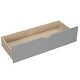 preview thumbnail 10 of 12, Gray Twin over Full Size Pine Wood Bunk Bed with Ladder, Two Storage Drawers, Safety Guardrail