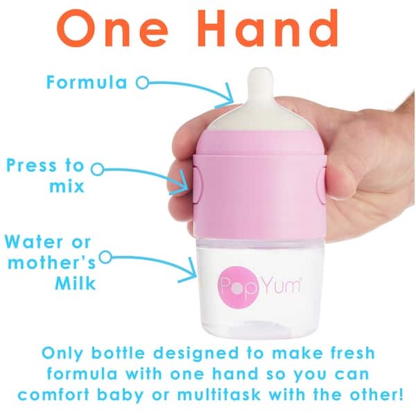 PopYum 5 oz Anti-Colic Formula Making Baby Bottle