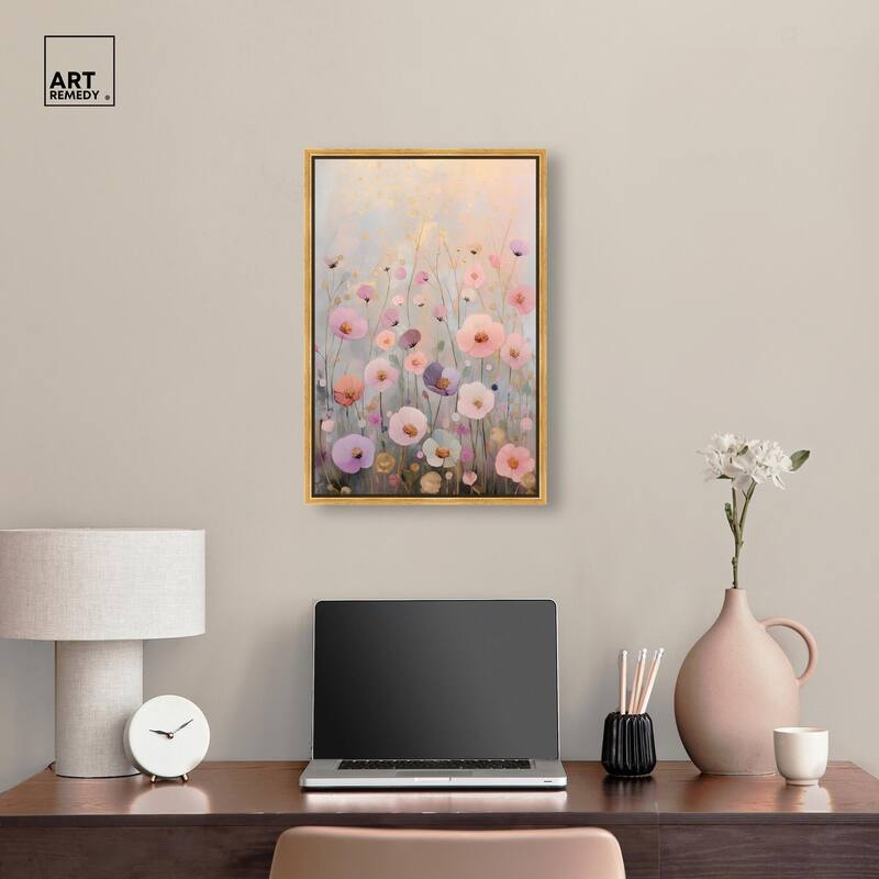 Tiny Blooms II Canvas by Art Remedy