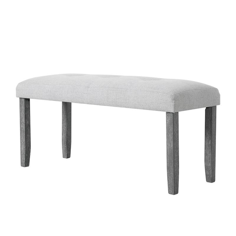 Upholstered Tufted Bench, Modern Bedroom Benches Upholstered Dining Benches, Fabric End of Bed Bench