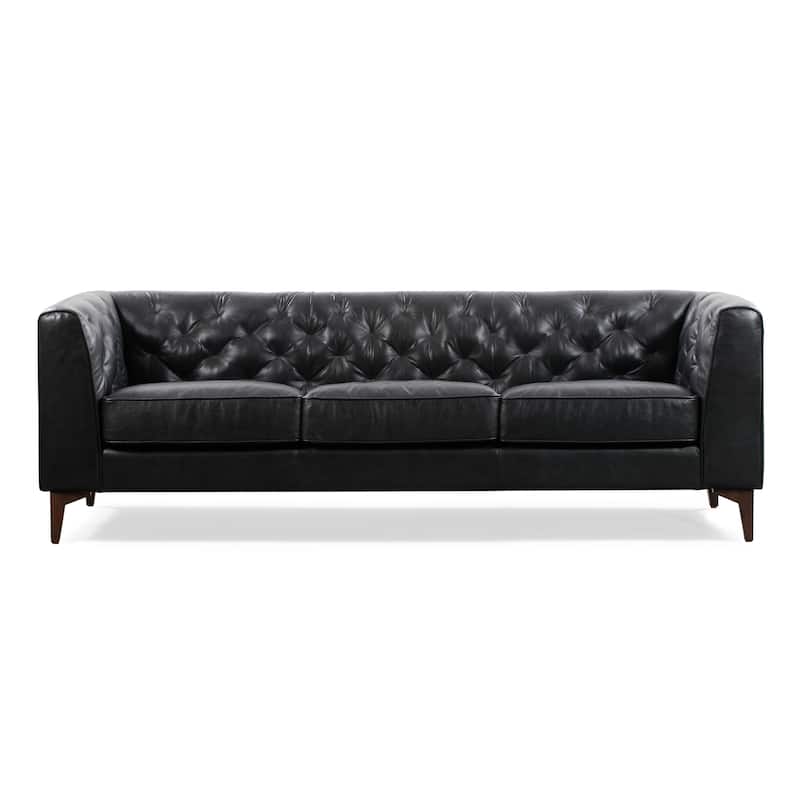 Poly & Bark Essex 89" Sofa - Full Grain Genuine Italian Leather