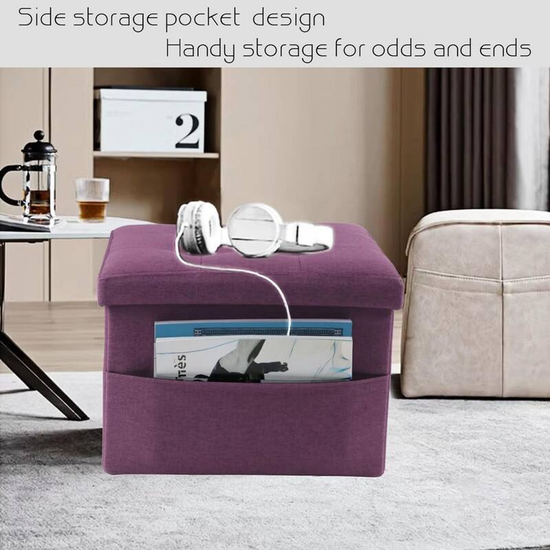 Storage Ottoman Folding 17x13x13