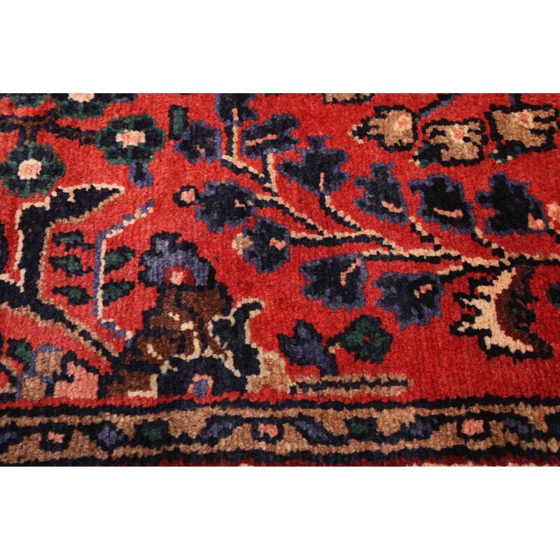 ECARPETGALLERY Hand-knotted Andelz Red Wool Rug - 3'5 x 9'6