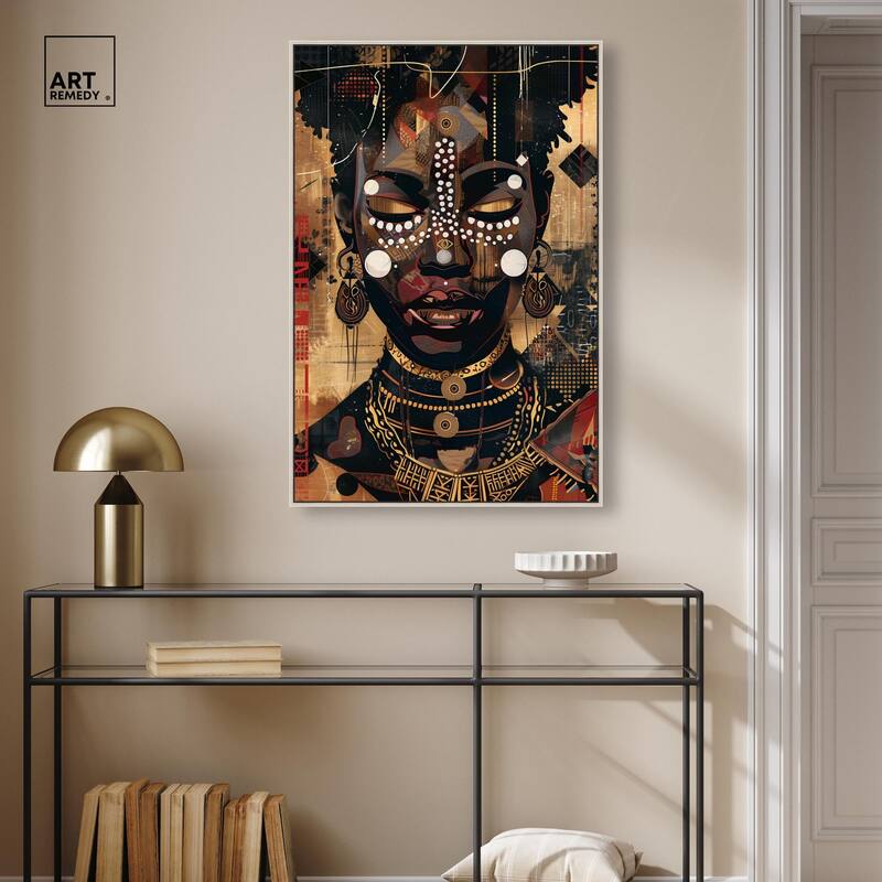 In Golden Accents Canvas by Art Remedy