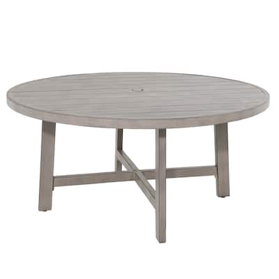 Outdoor Patio Aluminum Round Dining Table - Perfect for 6 Person