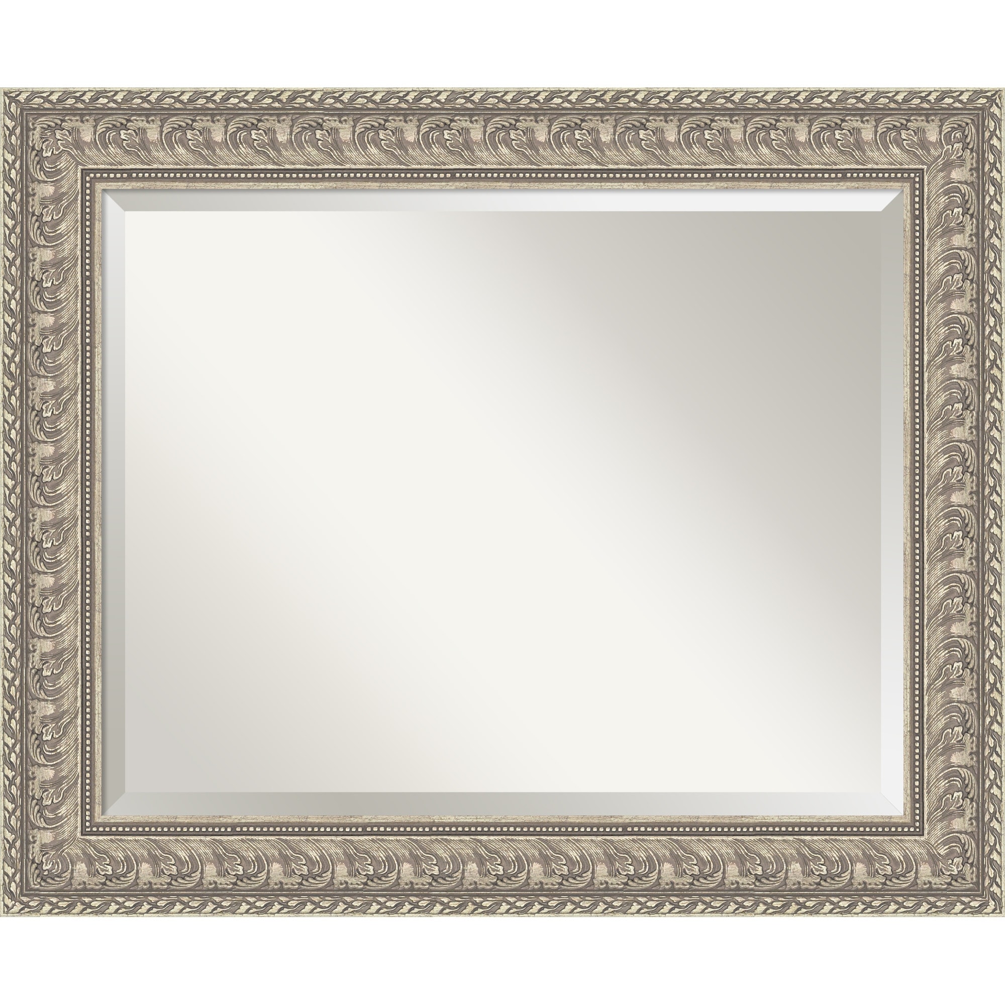 Sydney Silver Beveled Framed Wall Mirror