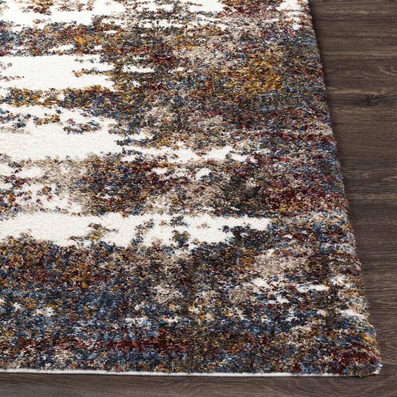 Livabliss Bohemian & Eclectic Celestial Shag Abstract Area Rug