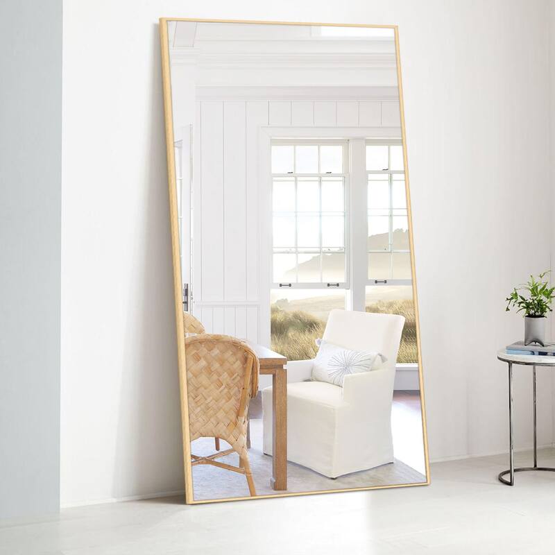 Metal Famed Full Length Bathroom Wall Mirror