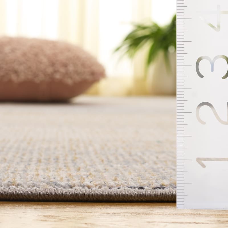 SAFAVIEH Blair Machine Washable Akkie Slip Resistant Contemporary Rug