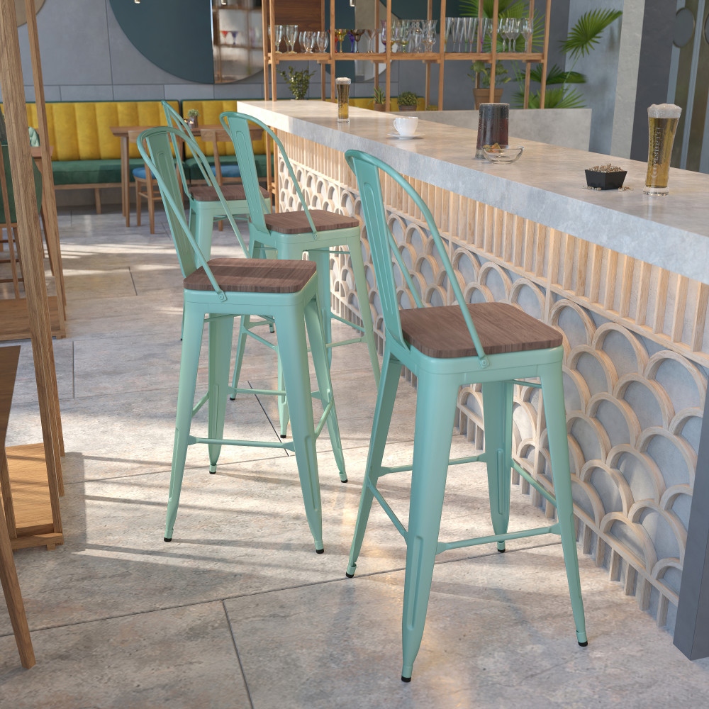 Bar stools top half back
