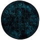 preview thumbnail 41 of 208, SAFAVIEH Adirondack Dakota Rustic Shabby Chic Distressed Rug 4' Round - Black/Teal - Round