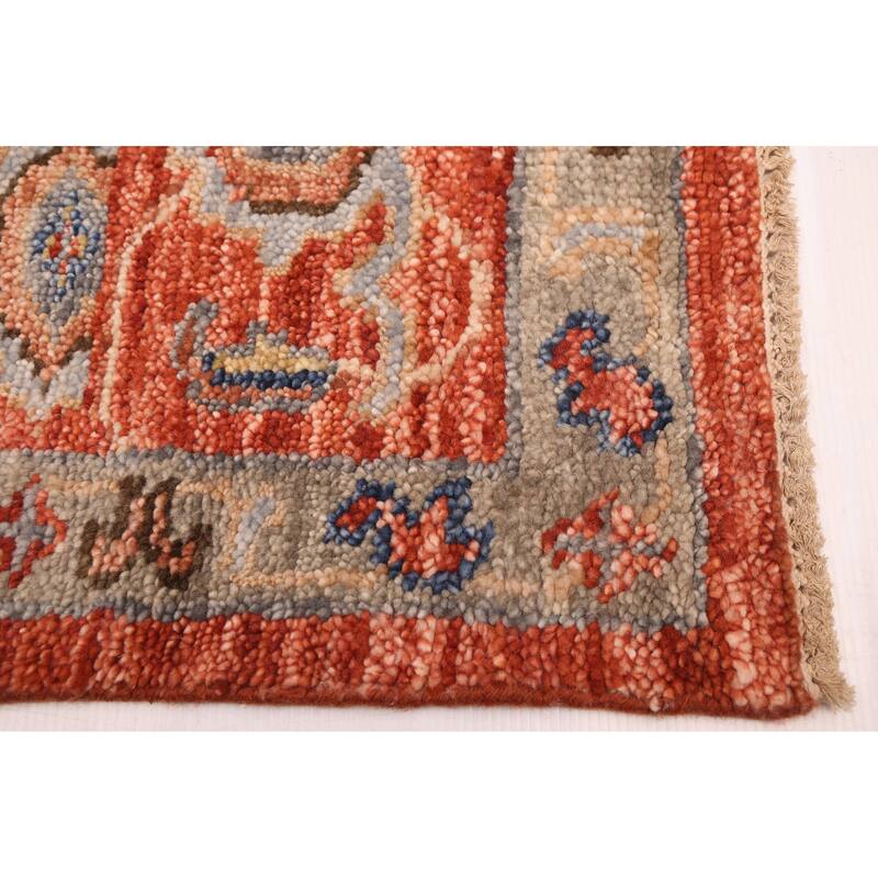 ECARPETGALLERY Hand-knotted Jules Serapi Dark Copper Wool Rug - 8'11 x 11'8