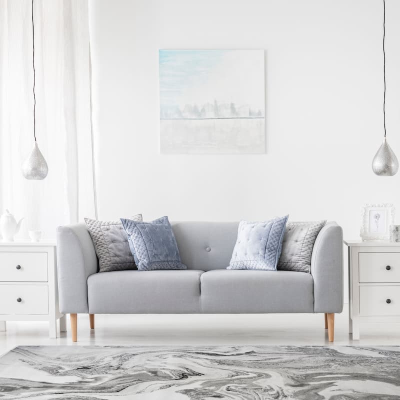 Everest Spirit Cream Contemporary Area Rug