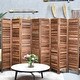 preview thumbnail 6 of 31, 5.6 Ft Tall 4/6/8 Panel Wood Room Divider Folding Privacy Screen