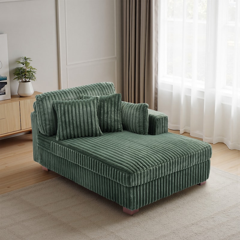 DREAMSIDEA Oversized Right Facing Chaise Lounge Lofa