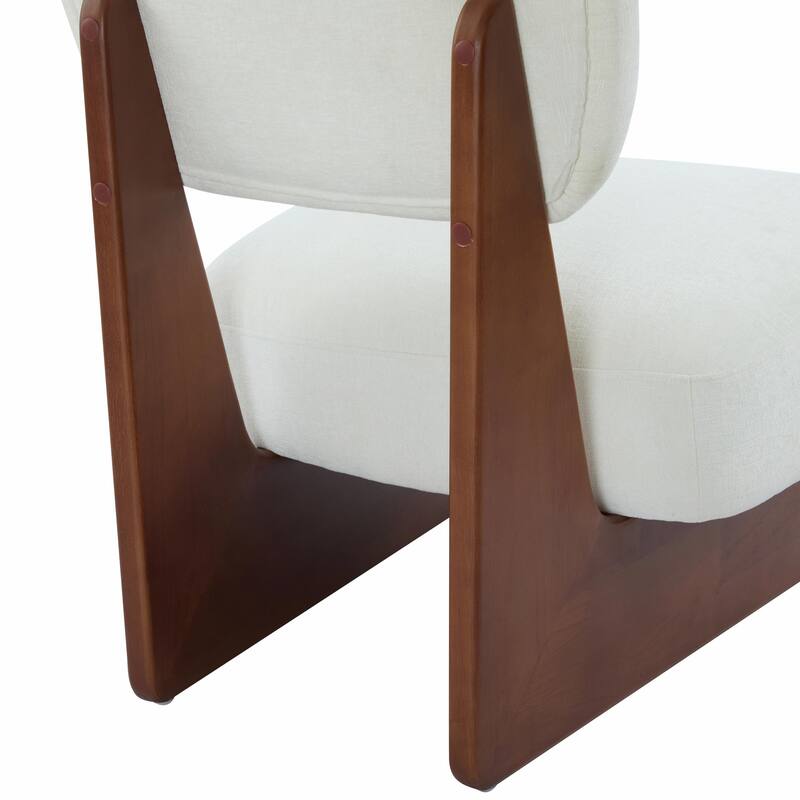 Minimalist Accent Chairs Set - Wood Frame