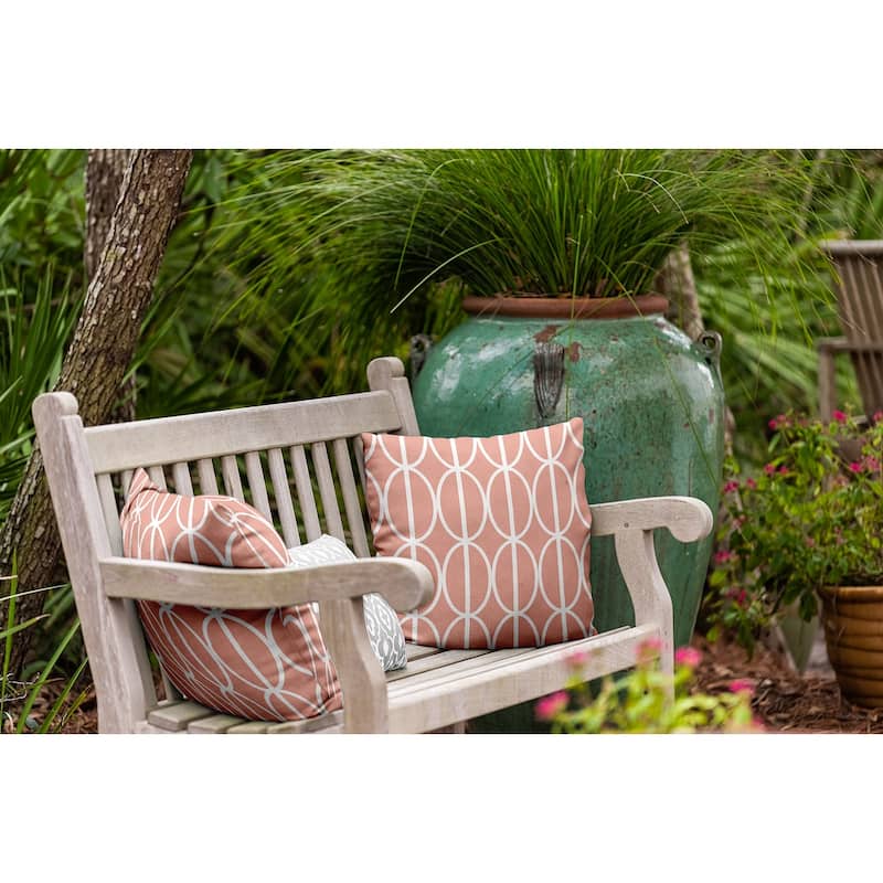 Ovals Go 'Round Indoor/Outdoor Throw Pillow