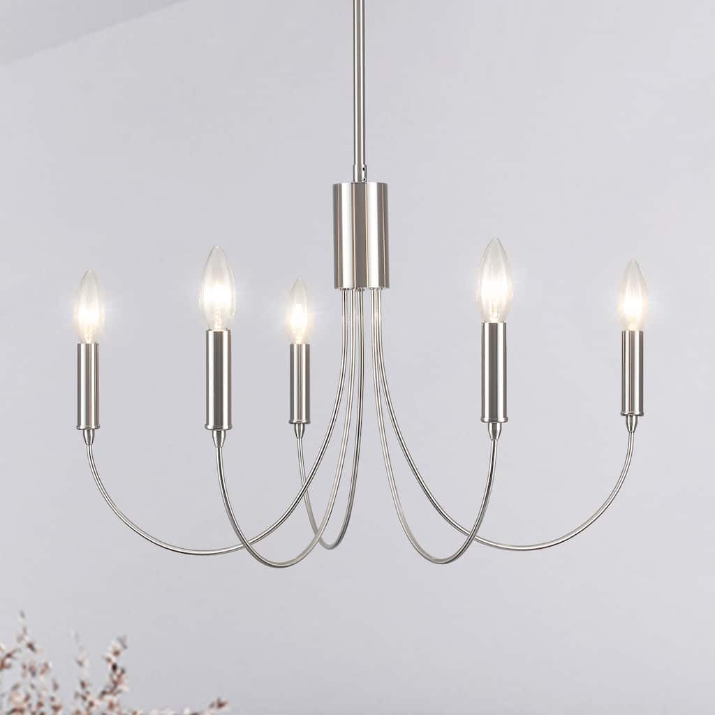 5-Light 23.62 in. Classic Chandelier for Kitchen Living Room