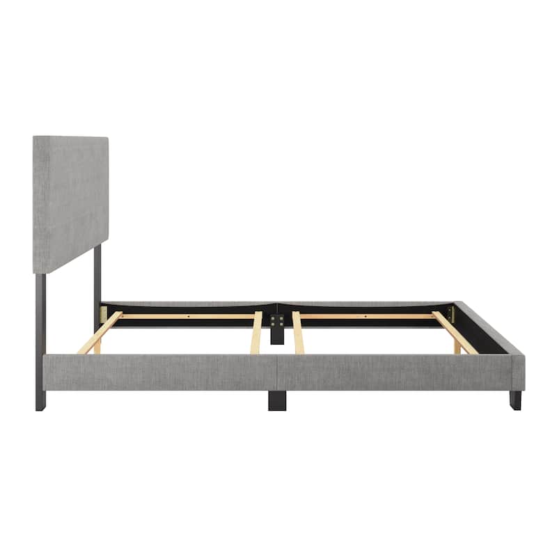 Celeste Modern Upholstered Bed, Box Spring Required