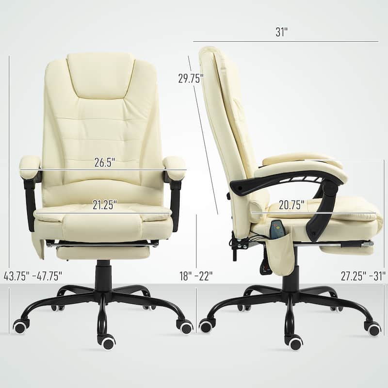 Vinsetto 7-Point Vibrating Massage Office Chair