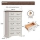 preview thumbnail 19 of 25, Farmhouse 5 Drawers Dresser, Wood Chest of Drawers, Dressers Organizer