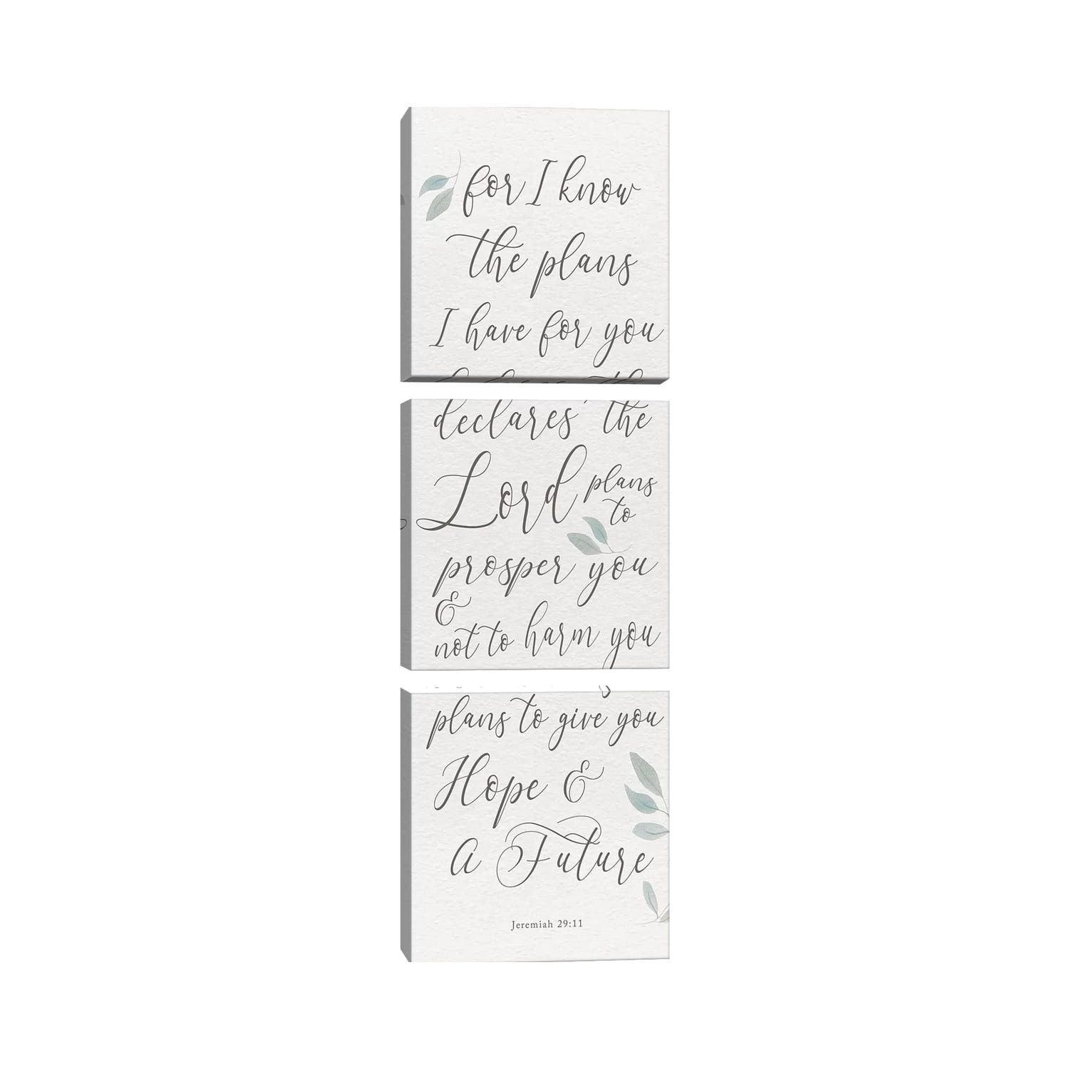 iCanvas "Inspired Panel I" by hartworks 3-Piece Canvas Wall Art Set