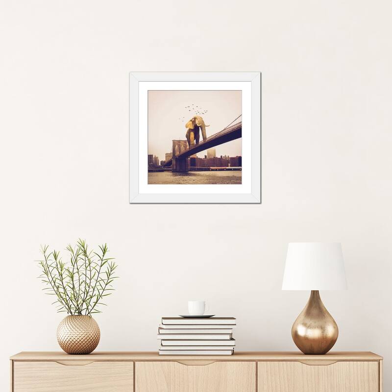 iCanvas "Elephant Bridge Amble" by Soaring Anchor Designs PFA