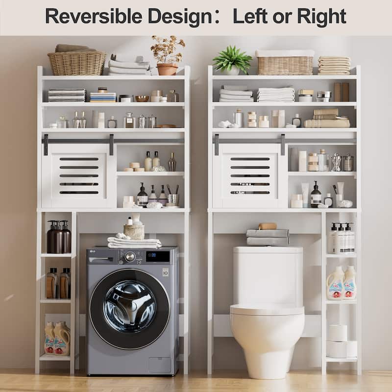 Over The Toilet Storage Cabinet – Farmhouse Storage Cabinet With Sliding Door