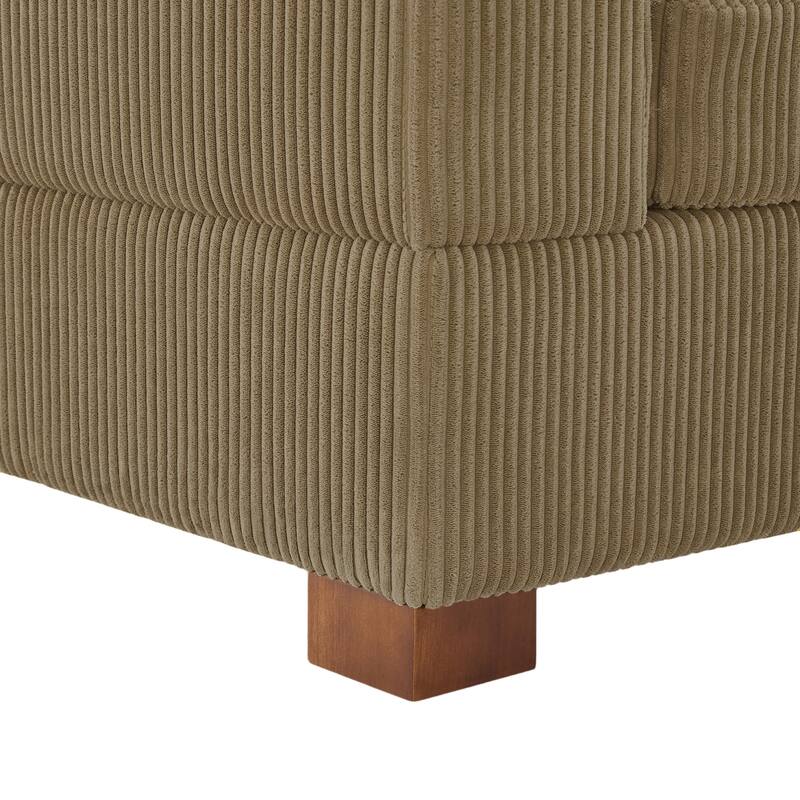 Corduroy Armchair Sofa Corner Chairs With Pillows