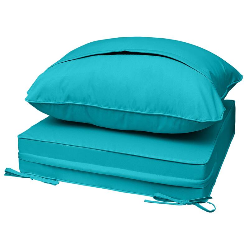Waterproof Outdoor Deep Seat Cushion Set for Patio Furniture and Chairs