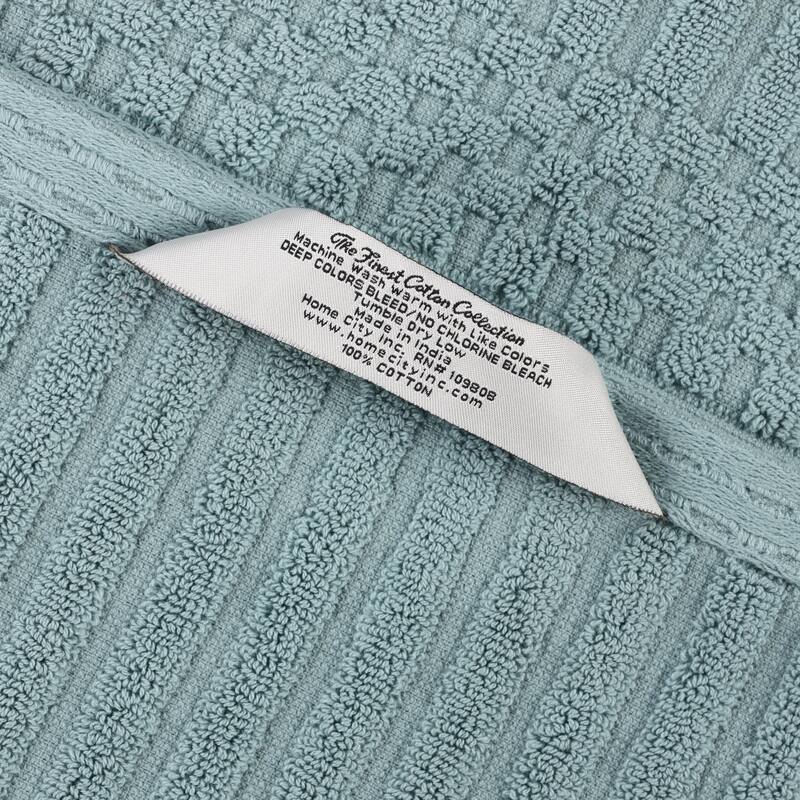 Superior Soho Ribbed Cotton Bath Towel Set of 2