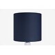 preview thumbnail 68 of 106, 16-in. Glass Lamp w/ Brushed Nickel Accents and Drum Shade