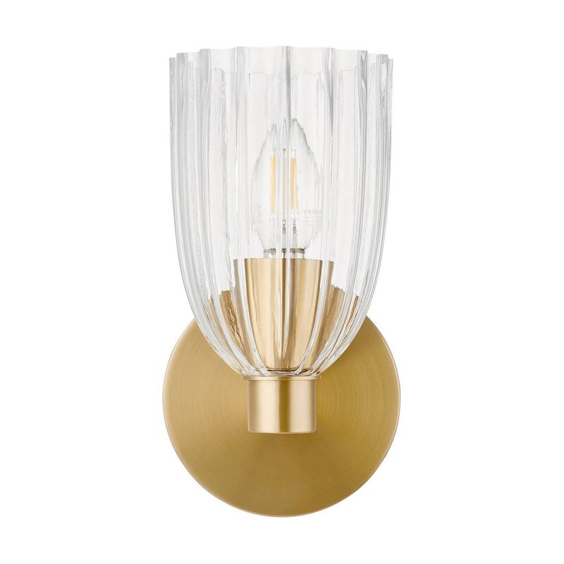 Wall Sconce in Natural Brass